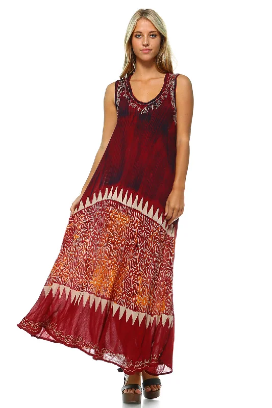 Bohemian Embroidery Maxi Dress