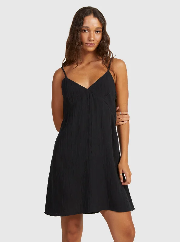 Santorini Slip Dress II Dress - Anthracite