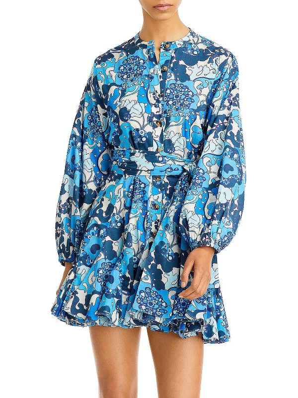 Emma Womens Cotton Short Mini Dress