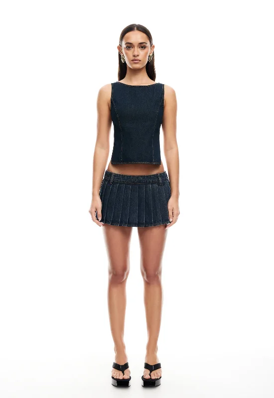 RIDER MINI SKORT - INDIGO