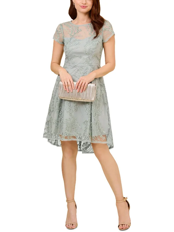 Womens Sequined Mini Cocktail And Party Dress